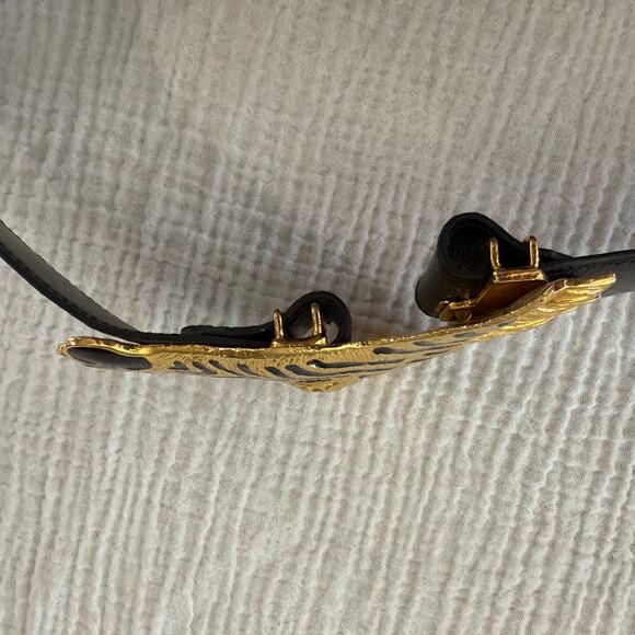 Dotty Smith Belt Size 28 - 32 Genuine Snake Belt Large Zebra Head Buckle - Picture 6 of 12